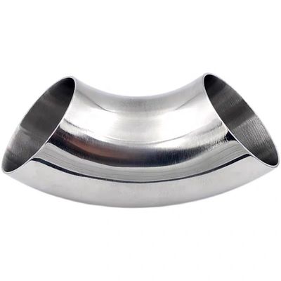 OEM soportado de acero inoxidable 304 316 curvas de soldadura de tubería Codo 90 180 grados curvas 3A DIN