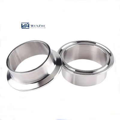 Acero inoxidable 304 316 SMS Tri Clover Ferrule/Nipple Clamps Conjunción de diseño de plata