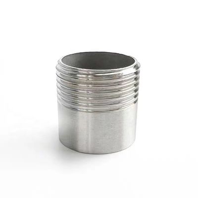 Conexión de hilo SS304 Barril pezón para NPT BSPP BSPT G 1/4"-4 Código de cabeza cilíndrica