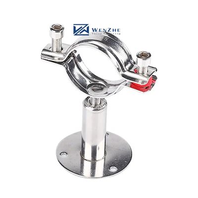 Clampada de tubería ajustable OEM personalizada Tubo de acero inoxidable para conexión de soldadura