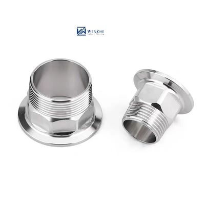 Acero inoxidable sanitario SS304/SS316L Tri Clamp Hex Ferrule de hilo de pezón