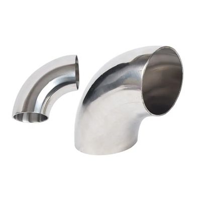 Acero inoxidable sanitario 304 316 conector de codo igual de flexión de tubos DIN 3A forjado