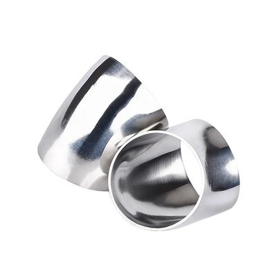 Conexión de soldadura sanitaria forjada SS304 316L Codo de 45 grados para aceite agua gas leche