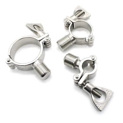 Clampada de soporte de tubería de hilo masculino de cabeza cuadrada con conexión rápida diseño alado estándar