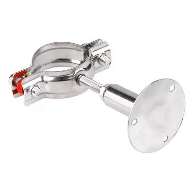 Clampada de colgador para tubos sanitarios de acero inoxidable completa 304 redonda