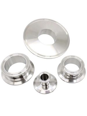RTS sanitario de acero inoxidable 304 316L de tubos de reducción rápida con placa ciega