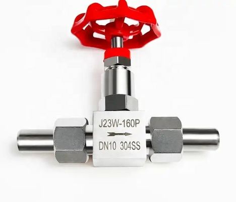 Plata 304 316 de acero inoxidable J13W-160P válvula de aguja de hilo interno válvula de aguja