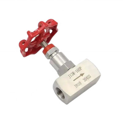 Plata 304 316 de acero inoxidable J13W-160P válvula de aguja de hilo interno válvula de aguja