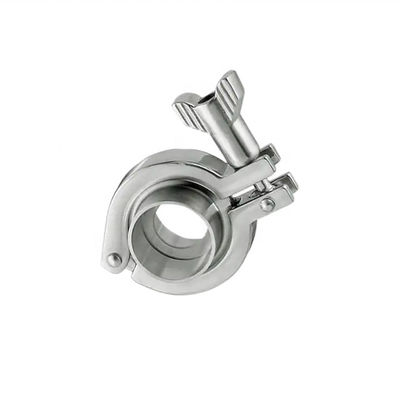 Acero inoxidable 304 316 abrazadera de un solo pin sanitario Tri abrazadera de conexión forjada