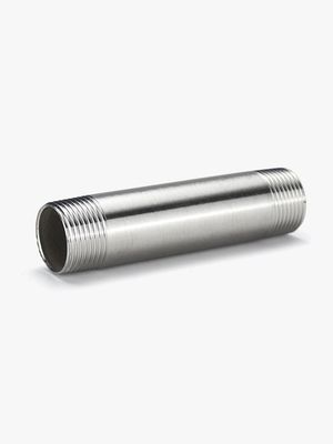 Cuadros para tuberías de acero inoxidable de cabeza hexagonal con rosca doble masculina con pezón fundido