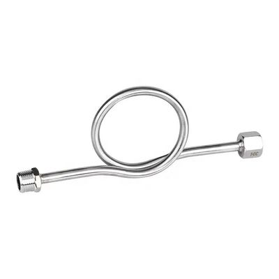 SS304 316 316L Anillo redondo 6000 PSI 1/2 NPT BSPT Medidor de presión giratorio tubo de sifón Snubber